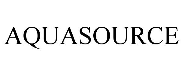 Trademark Logo AQUASOURCE