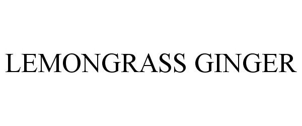 Trademark Logo LEMONGRASS GINGER