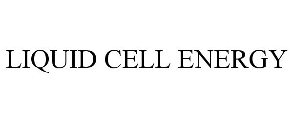 Trademark Logo LIQUID CELL ENERGY