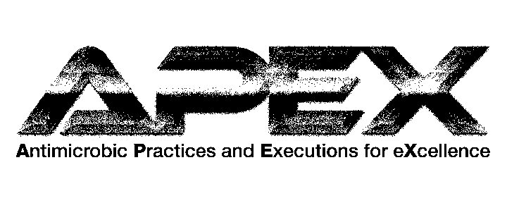 Trademark Logo APEX ANTIMICROBIC PRACTICES AND EXECUTIONS FOR EXCELLENCE