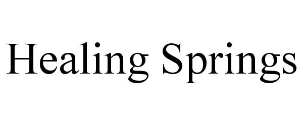  HEALING SPRINGS