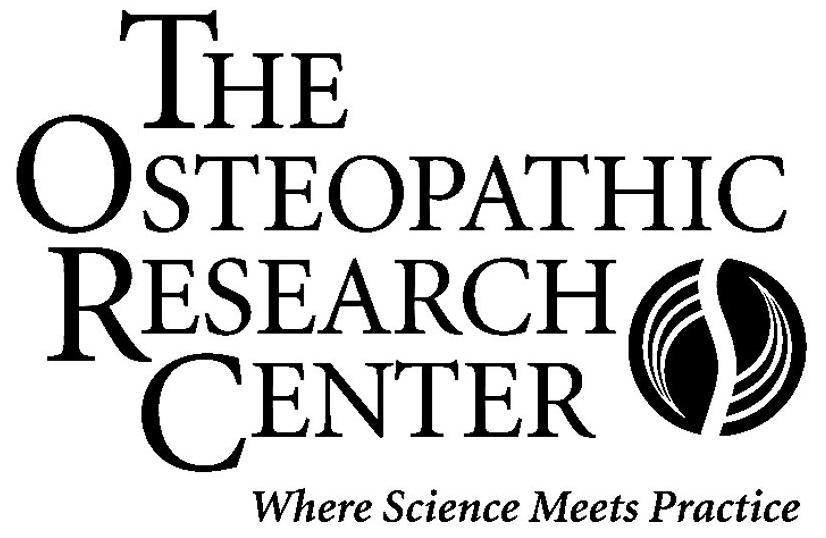 Trademark Logo THE OSTEOPATHIC RESEARCH CENTER WHERE SCIENCE MEETS PRACTICE