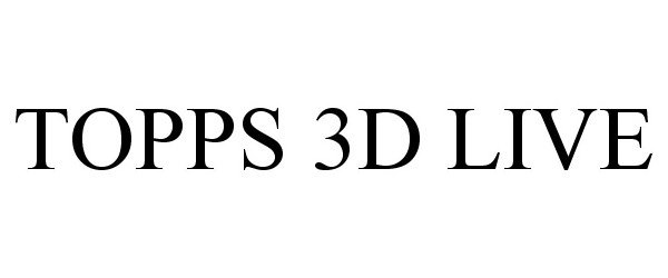 TOPPS 3D LIVE
