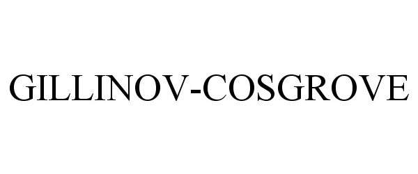  GILLINOV-COSGROVE