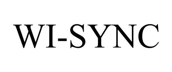 Trademark Logo WI-SYNC