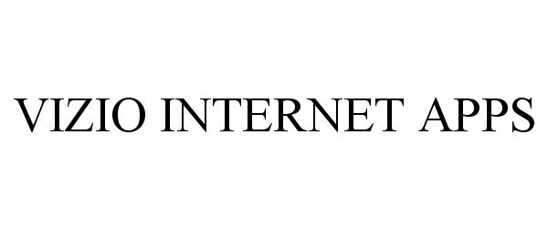 Trademark Logo VIZIO INTERNET APPS