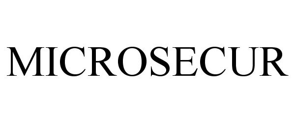 Trademark Logo MICROSECUR