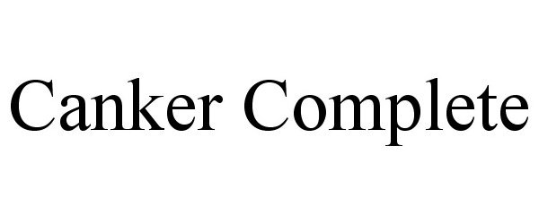 Trademark Logo CANKER COMPLETE