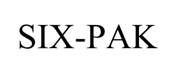 Trademark Logo SIX-PAK