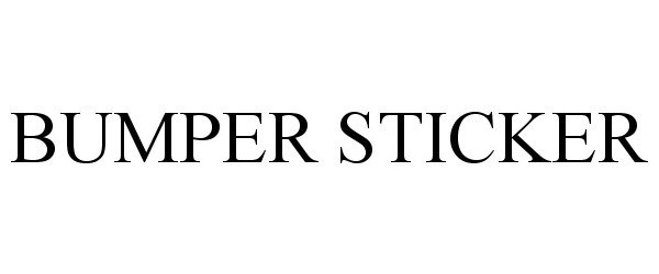 Trademark Logo BUMPER STICKER