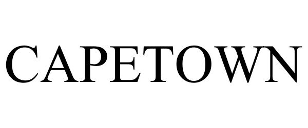Trademark Logo CAPETOWN