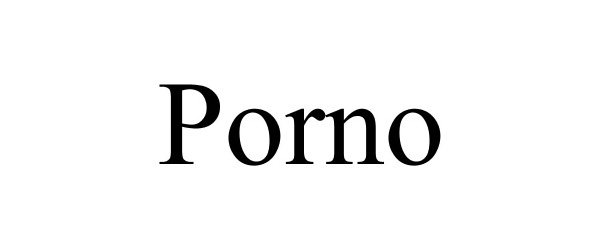 Trademark Logo PORNO