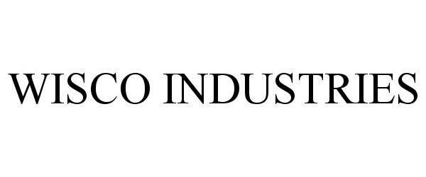 Trademark Logo WISCO INDUSTRIES
