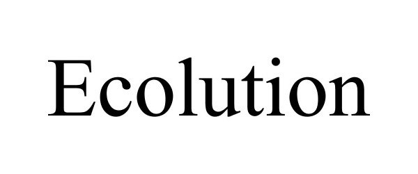 Trademark Logo ECOLUTION