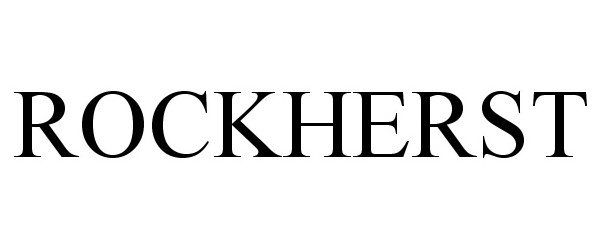 Trademark Logo ROCKHERST