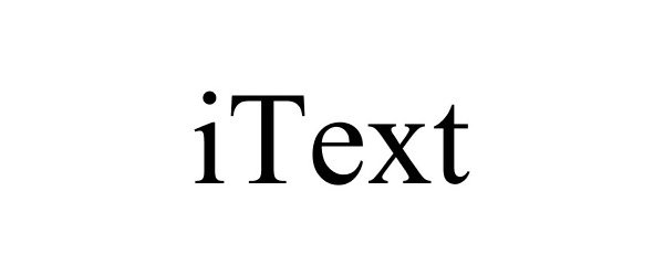 Trademark Logo ITEXT