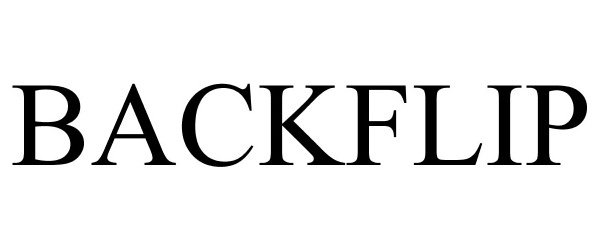 Trademark Logo BACKFLIP