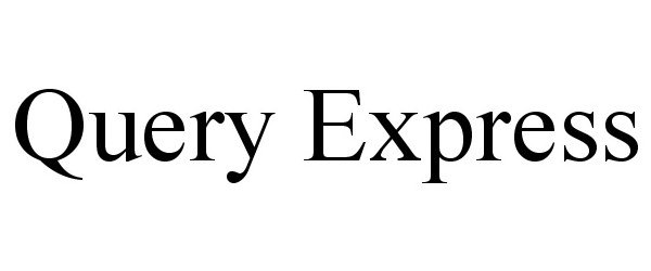 Trademark Logo QUERY EXPRESS