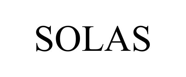 Trademark Logo SOLAS
