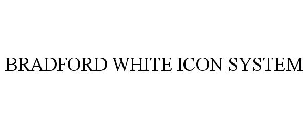  BRADFORD WHITE ICON SYSTEM