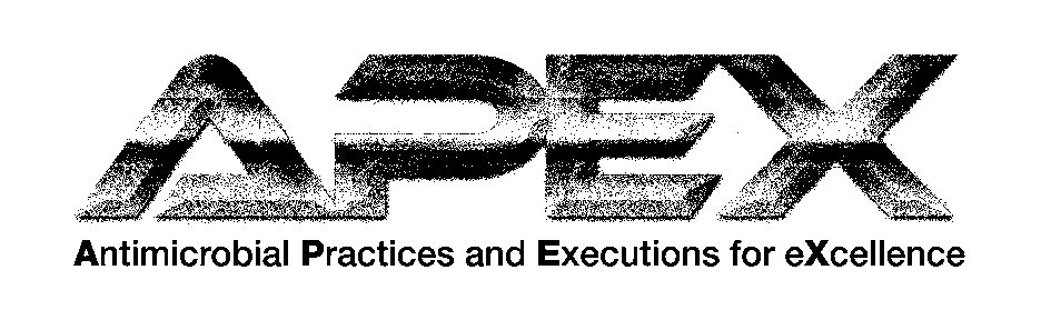 Trademark Logo APEX ANTIMICROBIAL PRACTICES AND EXECUTIONS FOR EXCELLENCE