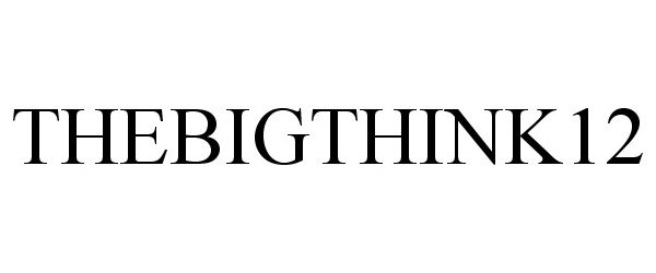 Trademark Logo THEBIGTHINK12