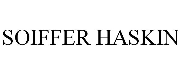 Trademark Logo SOIFFER HASKIN
