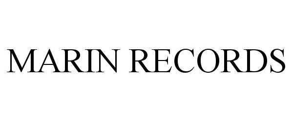  MARIN RECORDS