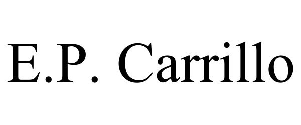 Trademark Logo E.P. CARRILLO