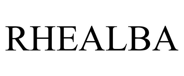 Trademark Logo RHEALBA