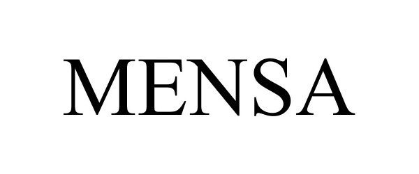 Trademark Logo MENSA