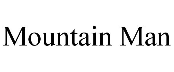 Trademark Logo MOUNTAIN MAN