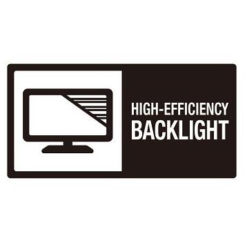 Trademark Logo HIGH-EFFICIENCY BACKLIGHT