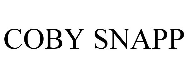 Trademark Logo COBY SNAPP