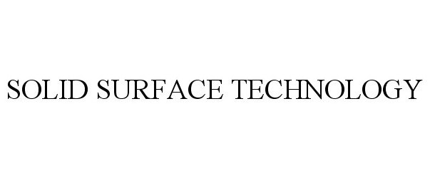  SOLID SURFACE TECHNOLOGY