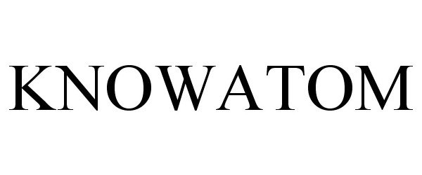 Trademark Logo KNOWATOM