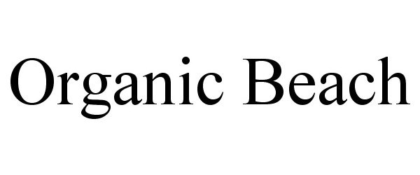 Trademark Logo ORGANIC BEACH