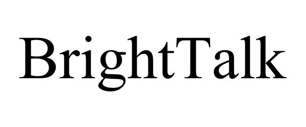 Trademark Logo BRIGHTTALK