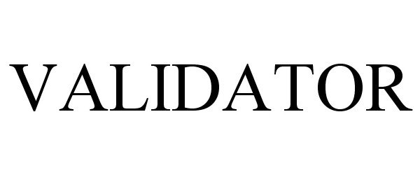 Trademark Logo VALIDATOR