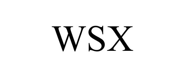 Trademark Logo WSX