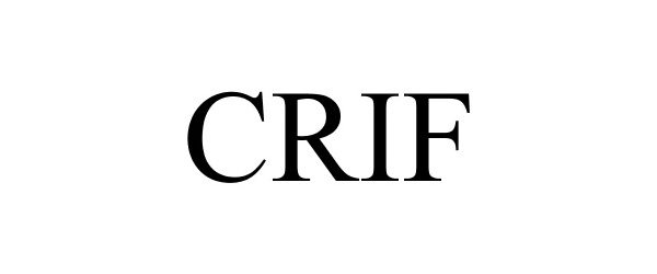 Trademark Logo CRIF