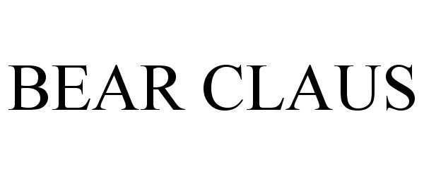 Trademark Logo BEAR CLAUS