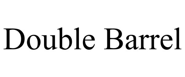 Trademark Logo DOUBLE BARREL