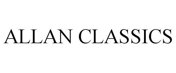 Trademark Logo ALLAN CLASSICS