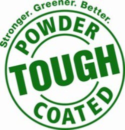 Trademark Logo POWDER COATED TOUGH. STRONGER. GREENER. BETTER.