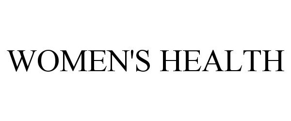 Trademark Logo WOMEN'S HEALTH