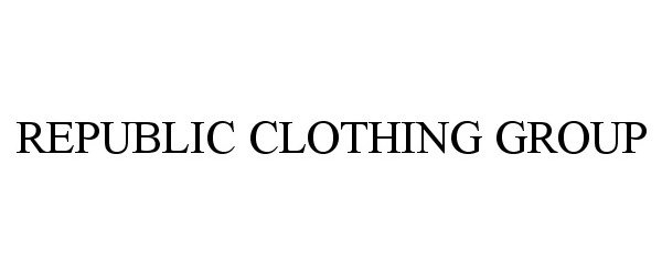  REPUBLIC CLOTHING GROUP