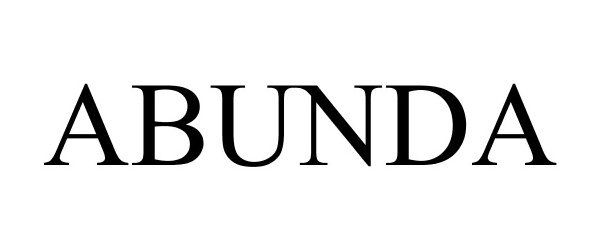 Trademark Logo ABUNDA