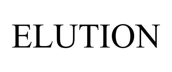 Trademark Logo ELUTION