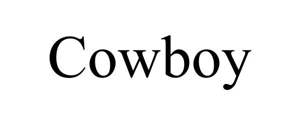 Trademark Logo COWBOY